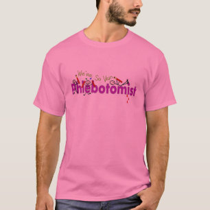 T-shirt Personnages en allumettes de veine de Phlebotomist