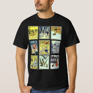 T-shirt Personnages vintage du Magicien d'Oz, Route de bri