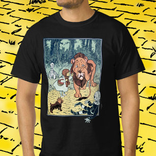 T-shirt Personnages vintage du Magicien d'Oz, Route de bri