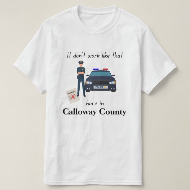 T-shirt personnalisable Ça ne fonctionne pas comme (Design devant)
