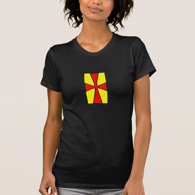 T-shirt personnalisable Croisader Rouge/or (Devant)