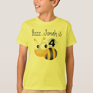 T-shirt personnalisable d'anniversaire de bourdon