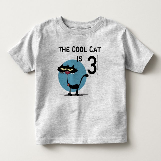 T-shirt personnalisable d'anniversaire de chat (Devant)