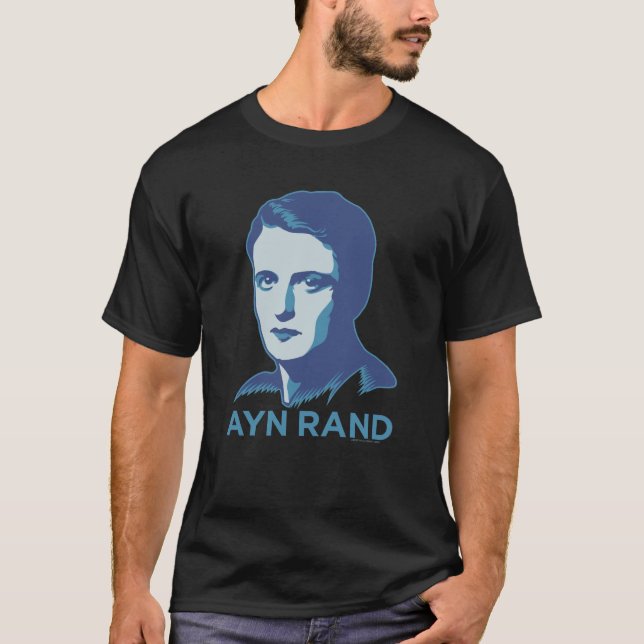 T-shirt personnalisable d'Ayn Rand (Devant)