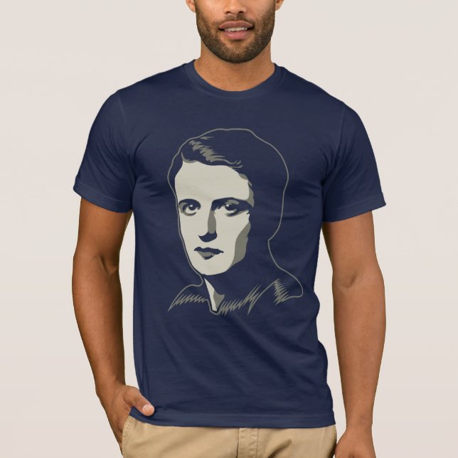 T-shirt personnalisable d'Ayn Rand (Devant)