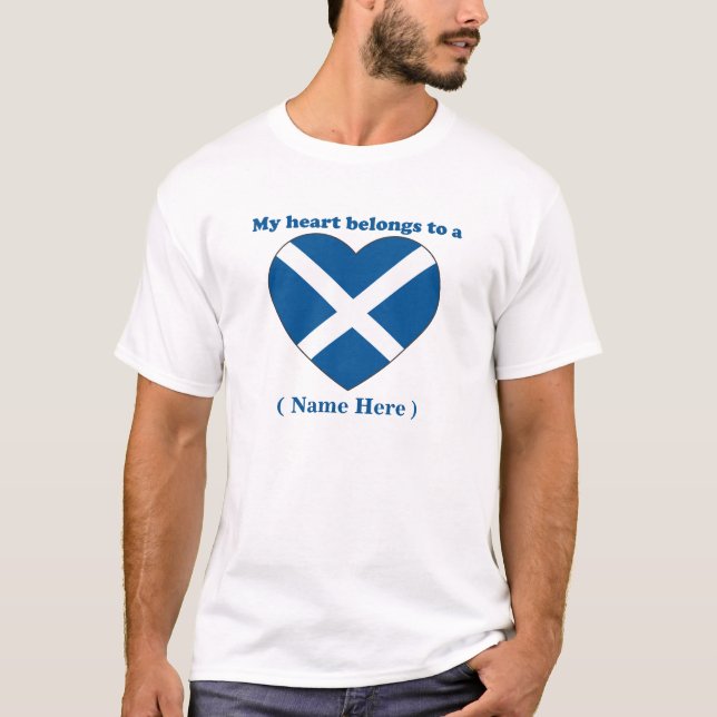 T-shirt personnalisable de l'Ecosse (Devant)