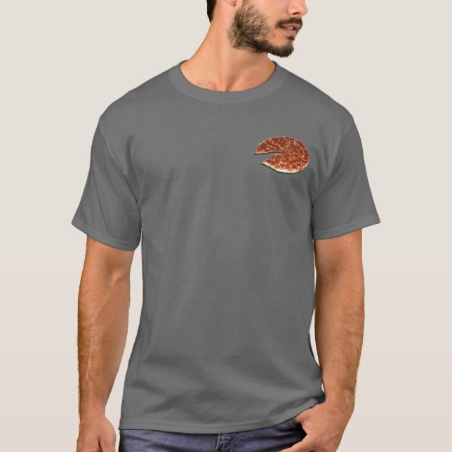 T-shirt personnalisable de pizza (avant/arrières) (Devant)