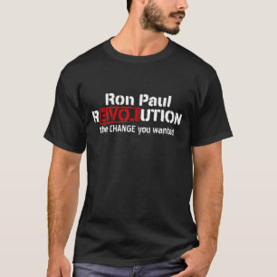 T-shirt personnalisable de révolution de Ron Paul
