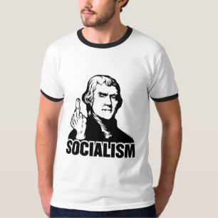 T-shirt personnalisable de slogan de socialisme de