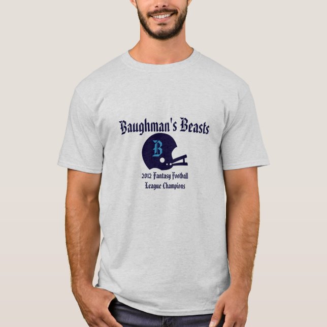 T-shirt personnalisable du football d'imaginaire (Devant)