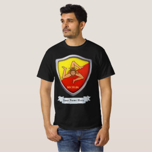 T-shirt personnalisable Emblem Sicile/Sicile