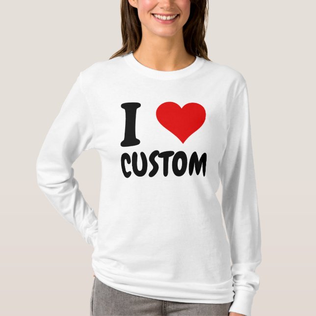 T-Shirt personnalisable "J'aime" (Devant)
