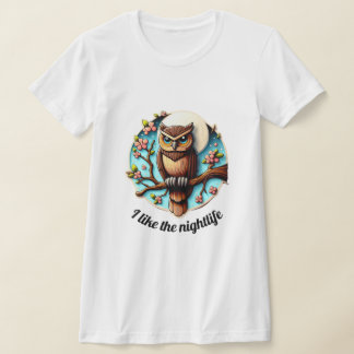 T-shirt Personnalisable J'Aime Le Chouette Nightlife