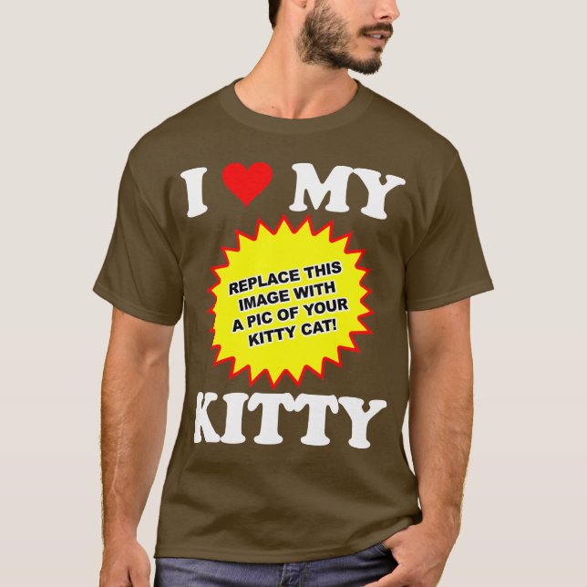T-shirt PERSONNALISABLE J'aime mon chat (Devant)