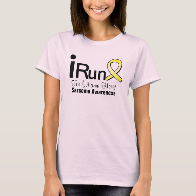 T-shirt Personnalisable Je Suis En Course Pour La Sensibil (Devant)