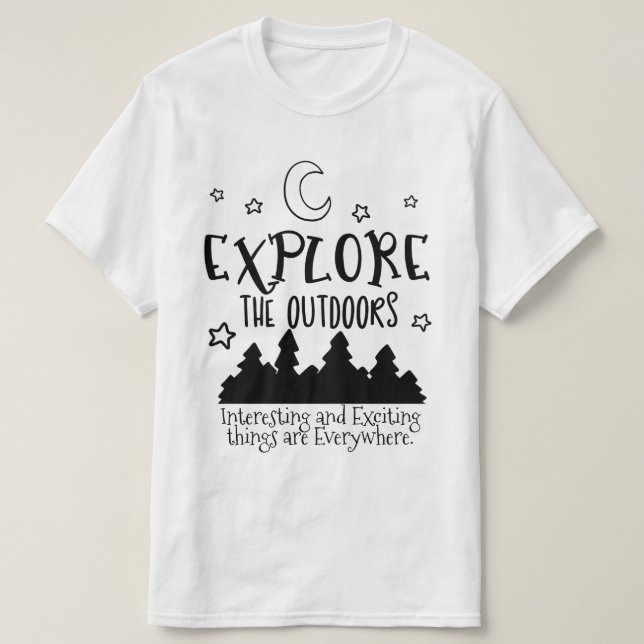 T-shirt personnalisable "L'aventure vous attend" (Design devant)