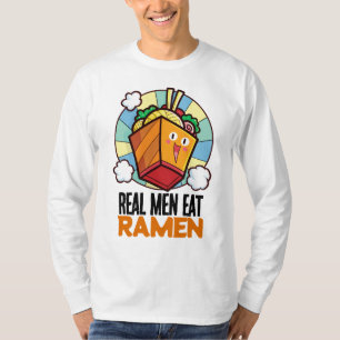 T-shirt Personnalisable Les vrais hommes mangent Ramen