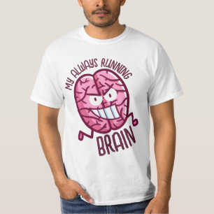 T-shirt Personnalisable Mon cerveau toujours en fonctionne