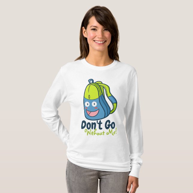 T-shirt Personnalisable Ne pars pas sans moi (Devant entier)