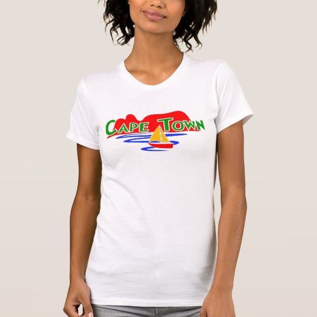 T-Shirt Personnalisable pour dames du Cap (Devant)