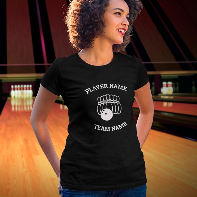 T-Shirt personnalisable pour équipe de bowling (Créateur téléchargé)