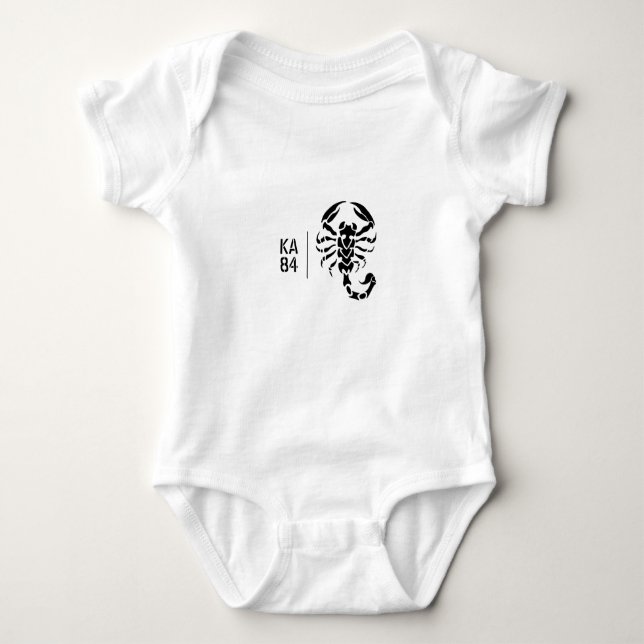 T-shirt Personnalisable - scorpion et vos initiales (Devant)
