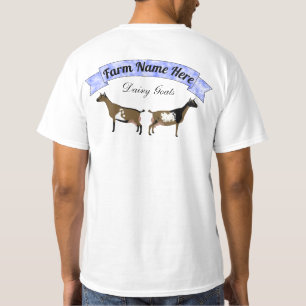 T-shirt Personnalisation de la chèvre laitière naine nig