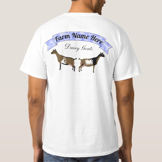 T-shirt Personnalisation de la chèvre laitière naine nigér (Dos)
