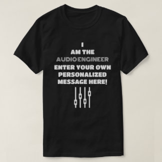 T-shirt Personnalisation de l'ingénieur audio officiel