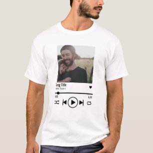 T-shirt Personnalisation Fête des pères Photo Chanson Pl