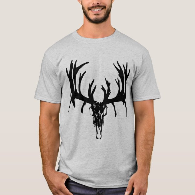 T-shirt Personnalisation noire de crâne (Devant)