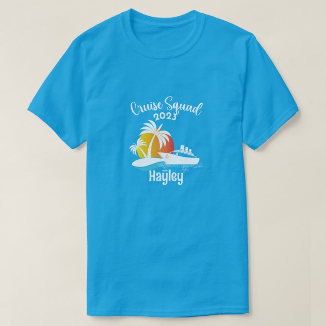 T-shirt personnalisé 2023 de l'équipe de croisière (Design devant)