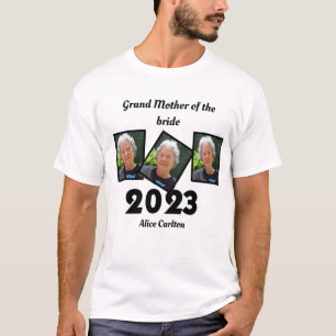 T-shirt Personnalisé 2023 Grand Mère de la mariée Photo