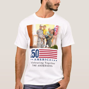 T-shirt Personnalisé 250 Famille Américaine Réunion Patrio