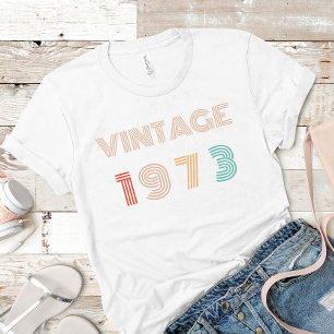 T-shirt Personnalisé 50e anniversaire Vintage 1973