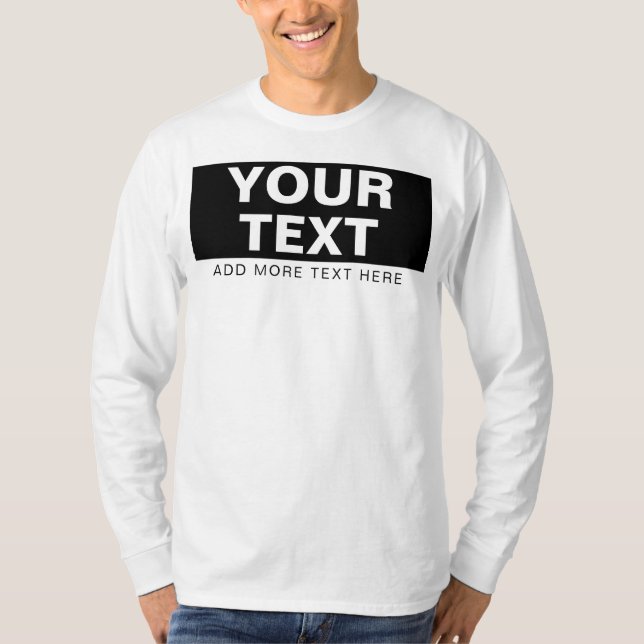 T-shirt Personnalisé Ajouter Nom Du Texte Photo Mens Moder (Devant)