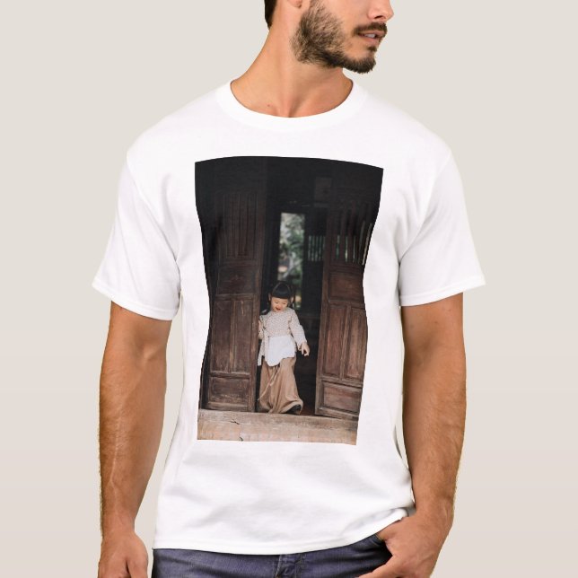 T-shirt Personnalisé, Ajouter une photo et du texte (Devant)