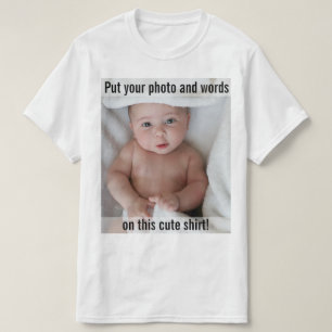 T-shirt Personnalisé Ajouter une photo et un texte