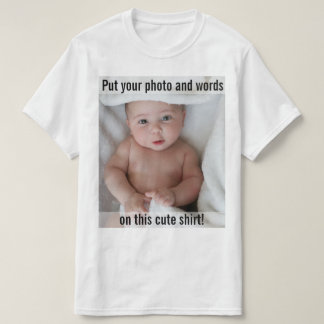 T-shirt Personnalisé Ajouter une photo et un texte