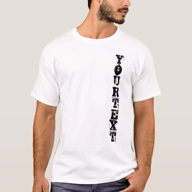 T-shirt Personnalisé Ajouter Votre Modèle Texte Classique  (Devant)