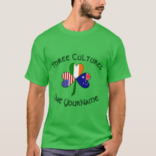 T-shirt personnalisé Australie Irlande États-Unis 