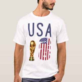 T-shirt personnalisé avec nom et numéro USA Coupe