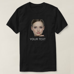 T-shirt personnalisé avec photo de visage pour ann