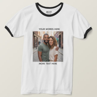 T-Shirt Personnalisé avec Photo & Texte Personnali
