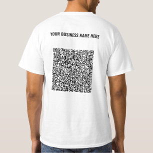 T-shirt personnalisé avec QR code personnalisé et