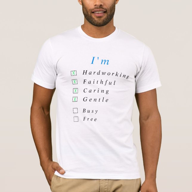 T-Shirt Personnalisé avec Texte Drôle (Devant)