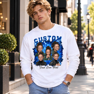 T-shirt personnalisé avec texte et photo