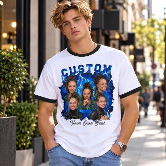 T-shirt personnalisé avec texte et photo