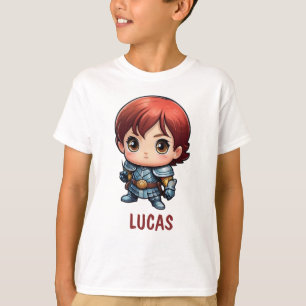 T-shirt personnalisé avec un enfant chevalier de b