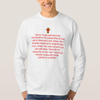 T-shirt personnalisé avec un modèle de verset bibl